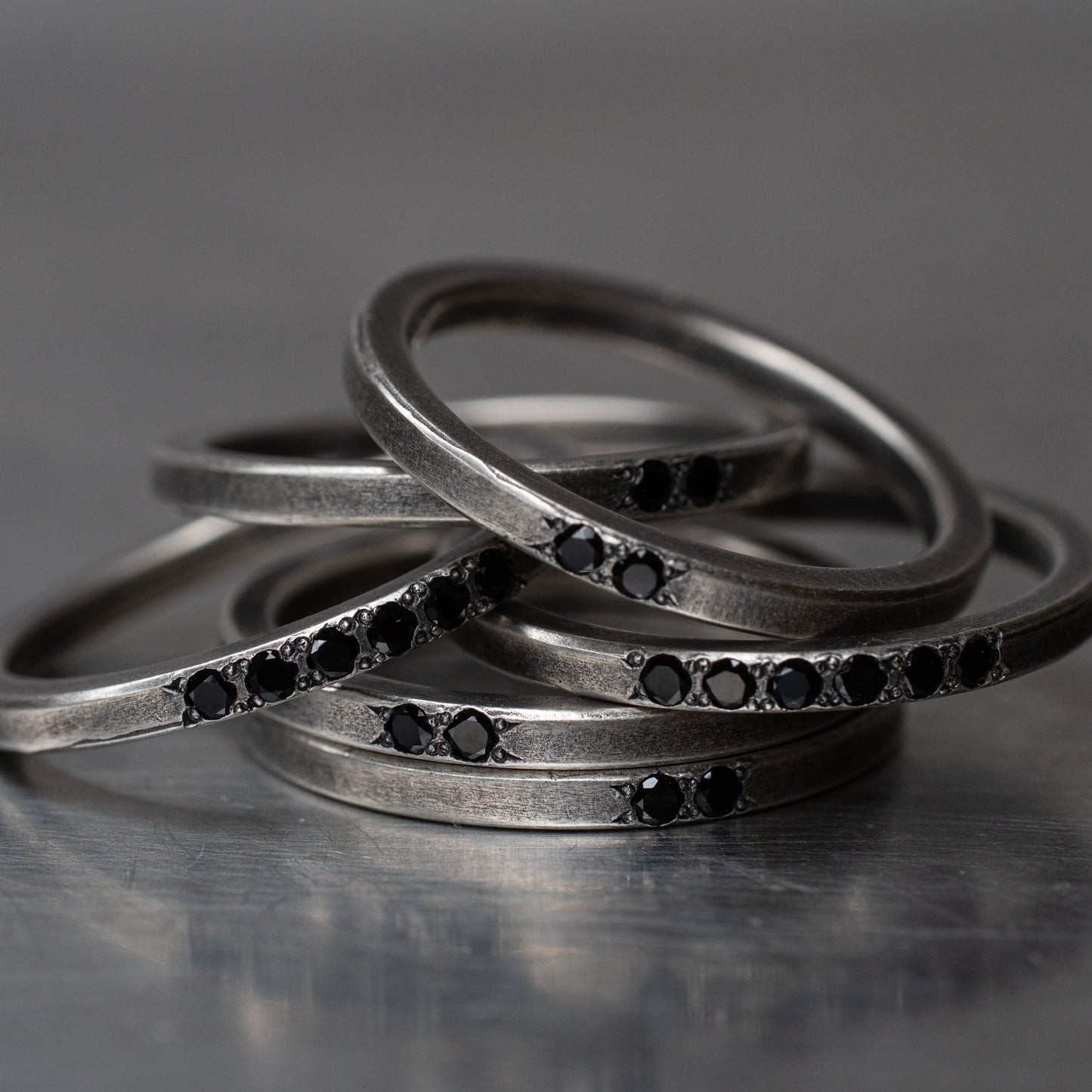 Stacked Rings Set [RG022-BSPA]